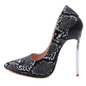 High Heels Shoes Women Pumps Snake Print Sexy  Party Heeled Designer Shoes