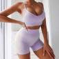 2020 Yoga Set Women 2 Piece Set Sports Bra Yoga Shorts Sport Wear Fitness Sport Suit Gym Clothing Workout Clothes For Women