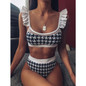 High Waist Bikini 2020 Sexy Women Swimsuit Swimwear Female One Shoulder Thong Brazilian Bikini set Biquini Bathing Suit