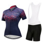 Women's Cycling Jersey Set with Padded Shorts