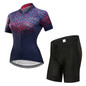 Women's Cycling Jersey Set with Padded Shorts