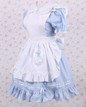 Blue Bows & Ruffles Lolita Cotton Dress