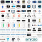 Smraza Complete Starter Kit for Arduino R3 Project with Tutorial, 9V 1A Power Supply Compatible with Arduino R3 Mega2560 Nano (40 Projects)-S20