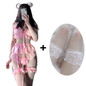 Sexy Costumes Lolita Women Erotic Lingerie Set Cute Ruffles Lace Ladies Kawaii Babydoll Soft Girl Pajamas Cosplay Outfit 3 Color