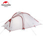 Naturehike Camping Tent 3 Person 20D Silicone One Bedroom One Living Room Double Layers Rainproof NH Outdoor Tent 4 Season