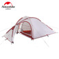 Naturehike Camping Tent 3 Person 20D Silicone One Bedroom One Living Room Double Layers Rainproof NH Outdoor Tent 4 Season