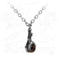 Dragon's Claw & Crystal Orb Necklace, Alchemy Gothic