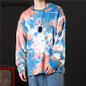 Casual Loose Tie Dye Pullover Sweatshirts