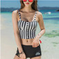 Slimming Movement Striped Sexy Cropped Tank Top & Camis