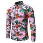 Luxury Royal Baroque Floral Print Chemise Casual Dress Shirt