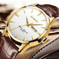 luxury Genuine Leather Waterproof Watch