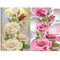 5D DIY Diamond Painting White Pink Rose Flowers Cross Stitch Diamond Embroidery Diamonds Wall Stickers Home Decoration