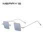 MERRY'S Vintage Unisex Steampunk Square Sunglasses