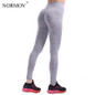 NORMOV S-XL 3 Colors Casual Push Up Leggings Women Summer Workout Polyester Jeggings Breathable Slim Leggings Women