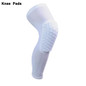 High Quality Sport Safety kneepad Football knee brace support Leg Sleeve Protector Calf compression Basketball White knee pads
