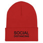 Social Distancing Unisex Cuffed Beanie