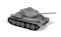 Zvezda Military 1/72 Soviet T34/85 Medium Tank Snap Kit