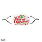 Christmas Cotton Face Masks Adults, Washable with Adjustable Ear loop