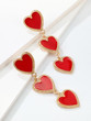 Fringed Heart Shaped Drop Earrings Accessories