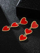 Fringed Heart Shaped Drop Earrings Accessories