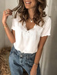 Women v neck fashion short sleeve T-shirts