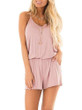 Fashion Pure Vest V neck Jumpsuits
