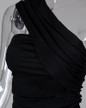One Shoulder Sleeveless Ruched Bodycon Dress