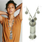 Bohemian Vintage Coin Long Pendant Necklace