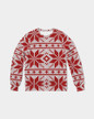 Christmas Flowers Masculine Classic French Terry Crewneck Pullover
