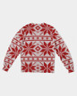 Christmas Flowers Masculine Classic French Terry Crewneck Pullover