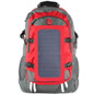 Solar powered Backpack 45L with Power Bank Charger 6.5W color Red