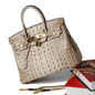 Genuine Leather Alligator Handbag