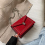 Leather Brand Designer Shoulder Simple Bags For Women 2021 Chain Rivet Luxury Crossbody Bag Female Fashion Small Handbags