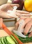 Plastic cut vegetable finger protector