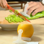 Plastic cut vegetable finger protector