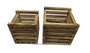 Wooden Plant Container Set | Holders for Pots & Plants for House, Garden, Indoor, Outdoor, Patio