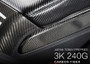 2Pcs Genuine Carbon Fiber Center Console Side Trim for Model 3 (Gloss)