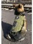 HANWILD New Tactical Service Dog Vest Training Hunting Molle Nylon Water-resistant Military Patrol Adjustable Dog Harness Handl