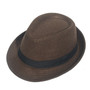 Gray Black Fedora Hat Classical Wide Brim Hat Men Solid Men's Dad Vintage Top Jazz Hat Autumn Winter Bowler Sombrero Felt Cap