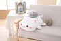 Cuddly Lying Cat Plush Pillow