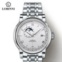 LOBINNI  Japan Movement Mechanical Watch Men Automatic Male Wristwatch Waterproof Moon Phase Men Watch Luxury Brand 5010