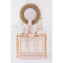 Candle Holder With Orbs Lg Antique Brass