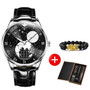 Moon Phase watch Men Mechanical wristwatches Automatic OUPINKE Classic Luxury Waterproof Sapphire watches Relogio Masculino