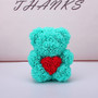 Rose Bear Heart Artificial Flower Rose Teddy Bear