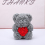 Rose Bear Heart Artificial Flower Rose Teddy Bear