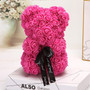 Rose Bear Heart Artificial Flower Rose Teddy Bear