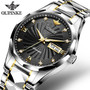 OUPINKE Men Automatic Mechanical Watch Top Brand Luxury Sapphire Glass Tungsten Steel Date Luminous Waterproof Wrist Watch