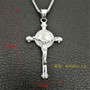 Gold Color Jesus Cross Pendant Men's & Women's Necklace