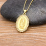 Top Quality 10 Styles Gold Virgin Mary Necklace For Women Men