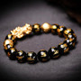 Feng Shui Black Obsidian Wealth Bracelet